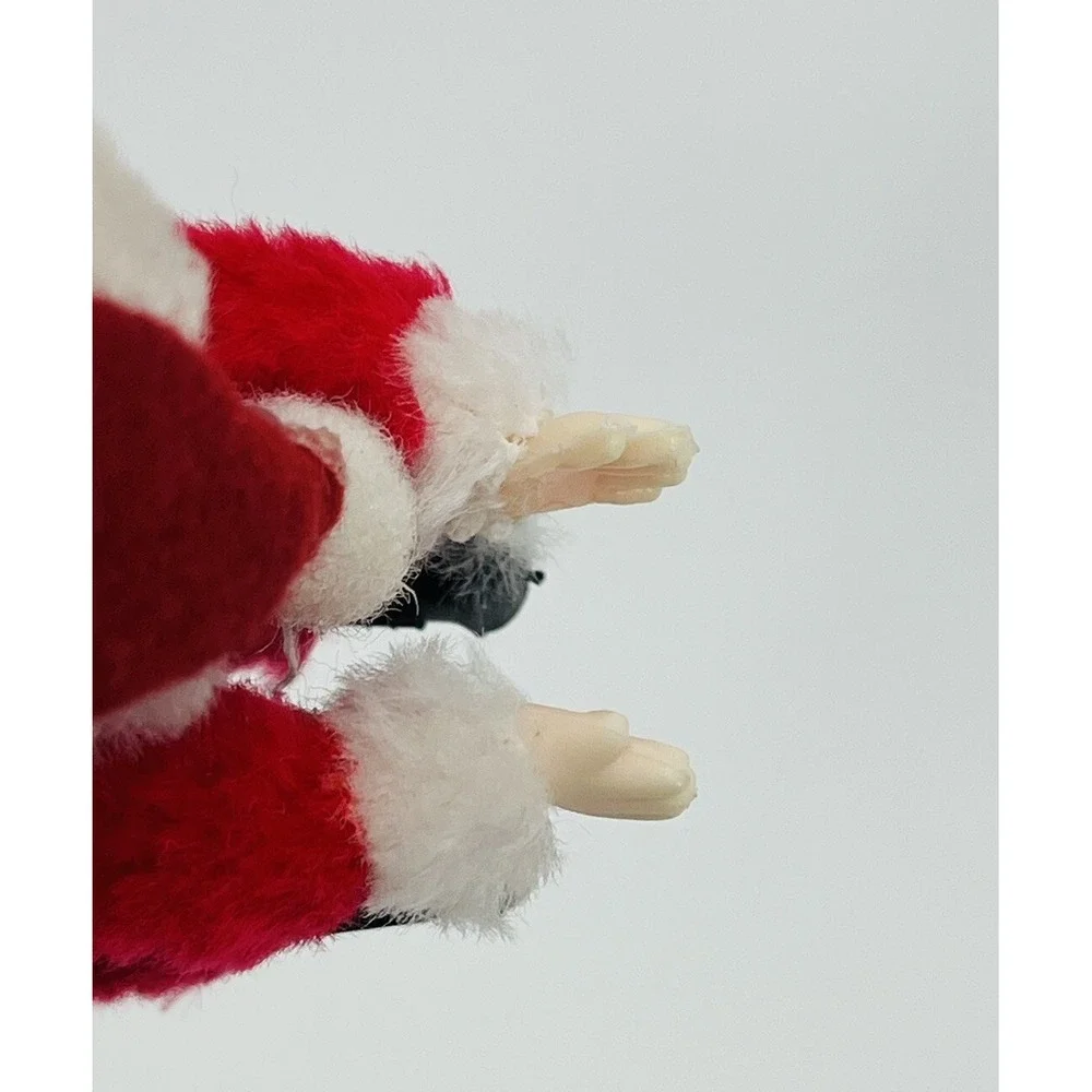 Vintage Santa Claus Hugger Clip-on Grabber Pencil Pen Holder Figure Ornament